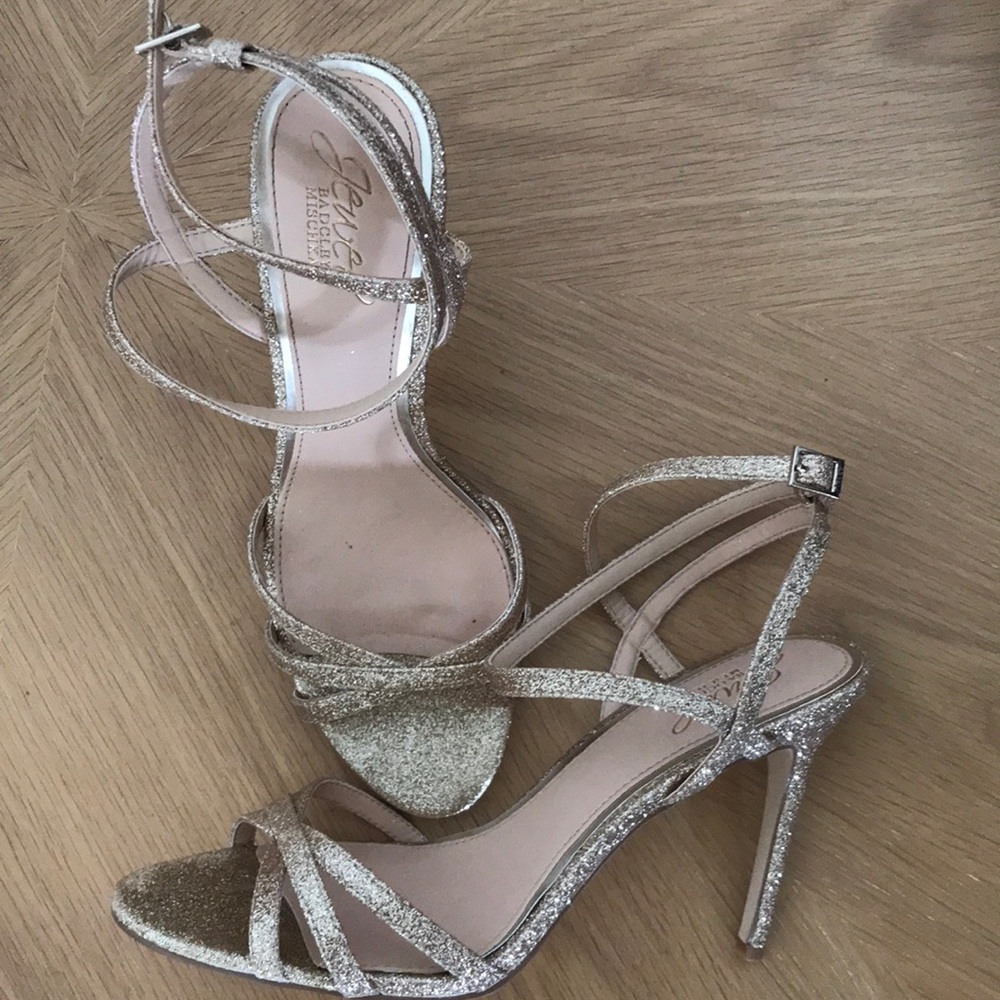 Gold Glitter heels